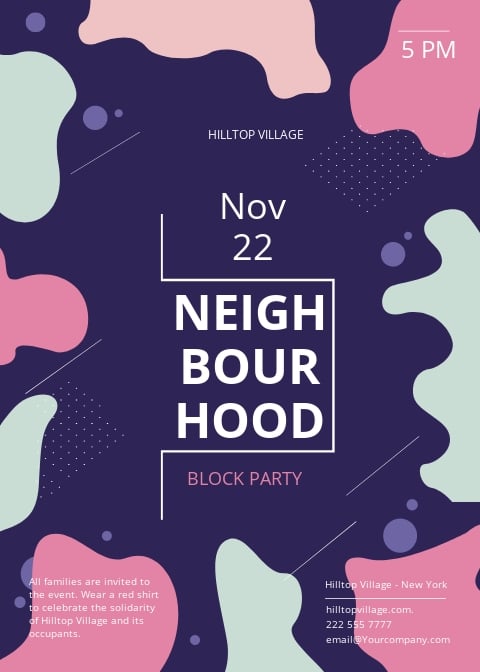 Neighbourhood Block Party Flyer Template.jpe