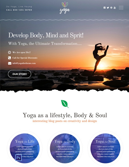 FREE Yoga Instructor Pamphlet - Word | PSD | InDesign | Apple (MAC ...
