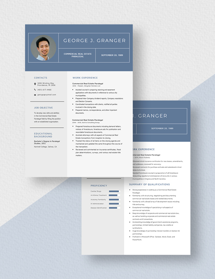 Commercial Real Estate Paralegal  Resume Download
