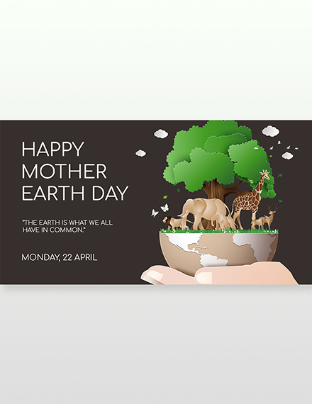 Free Facebook Earth Day Template to Edit Online