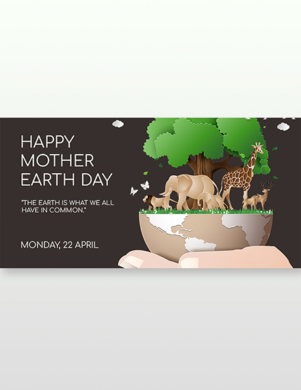 Free Twitter Earth Day Template to Edit Online
