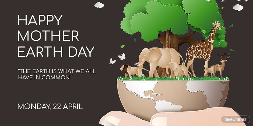 Twitter Earth Day Template