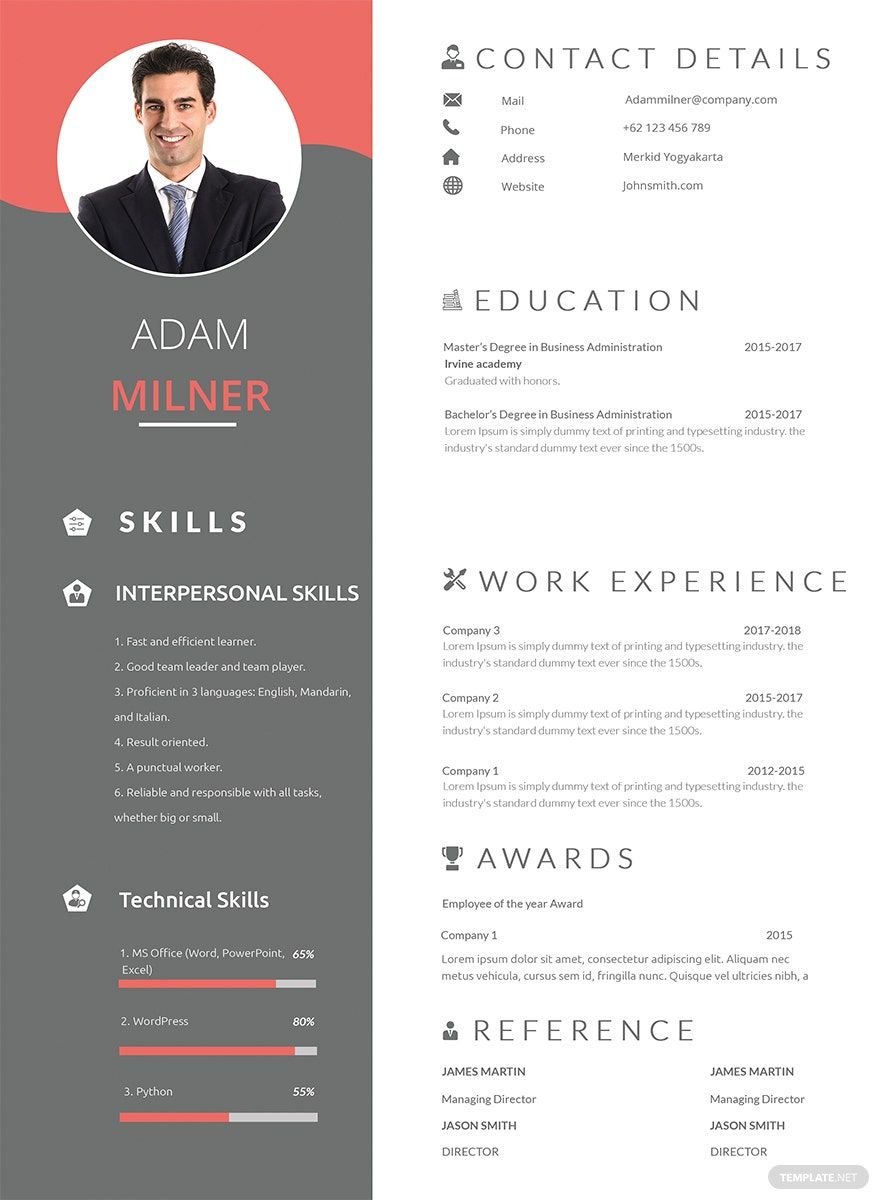 BPO Career Resume in Word, PSD, Apple Pages, Publisher, InDesign