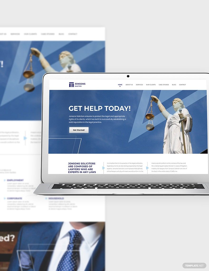 Law Firm Bootstrap Landing Page Template