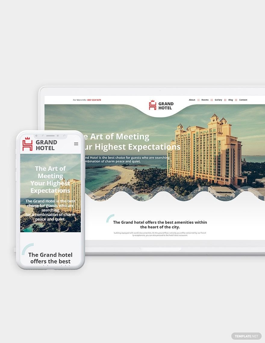 Hotel Bootstrap Landing Page Template