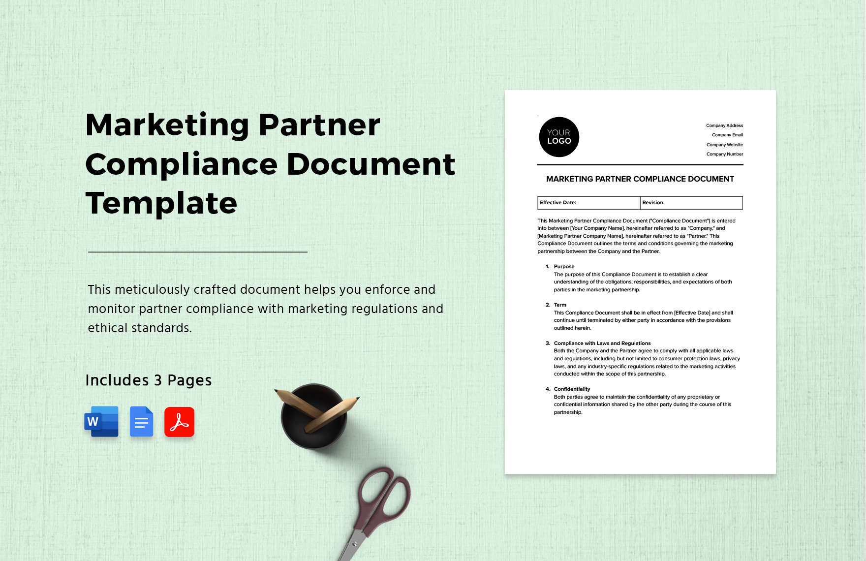 Marketing Partner Compliance Document Template