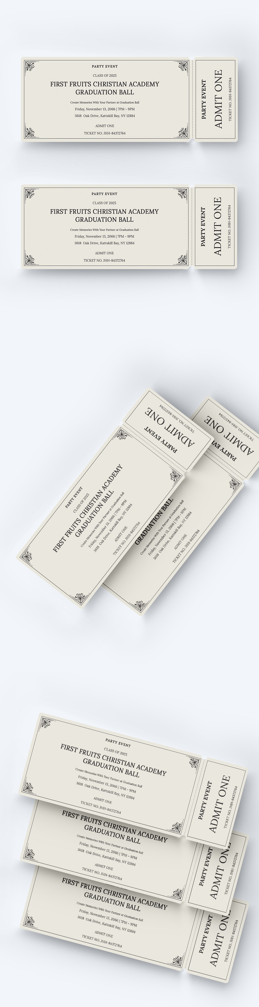 Event Party Ticket Template