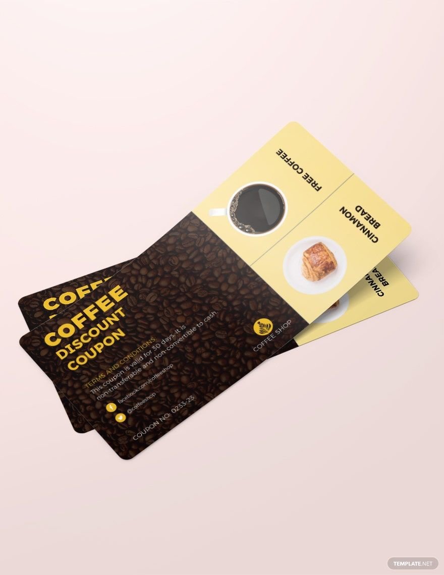 Free Coffee Discount Coupon template