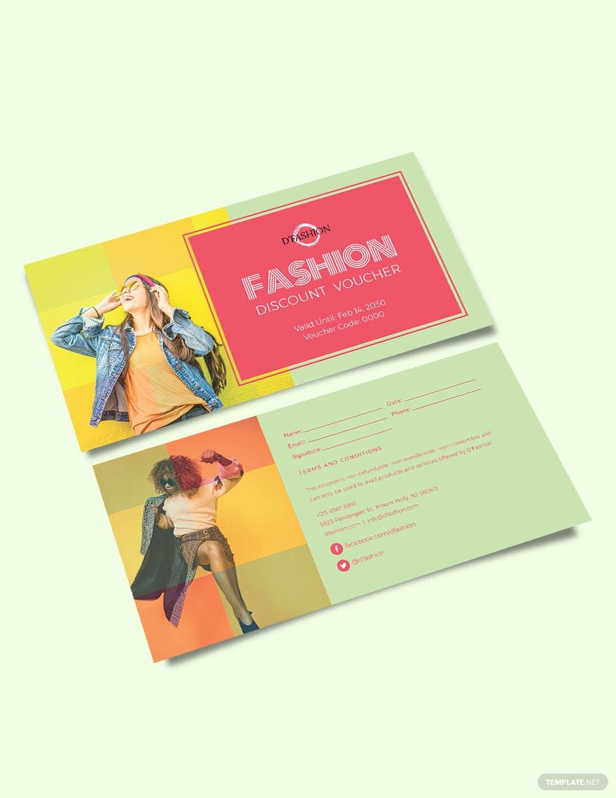 Fashion Discount Coupon Template