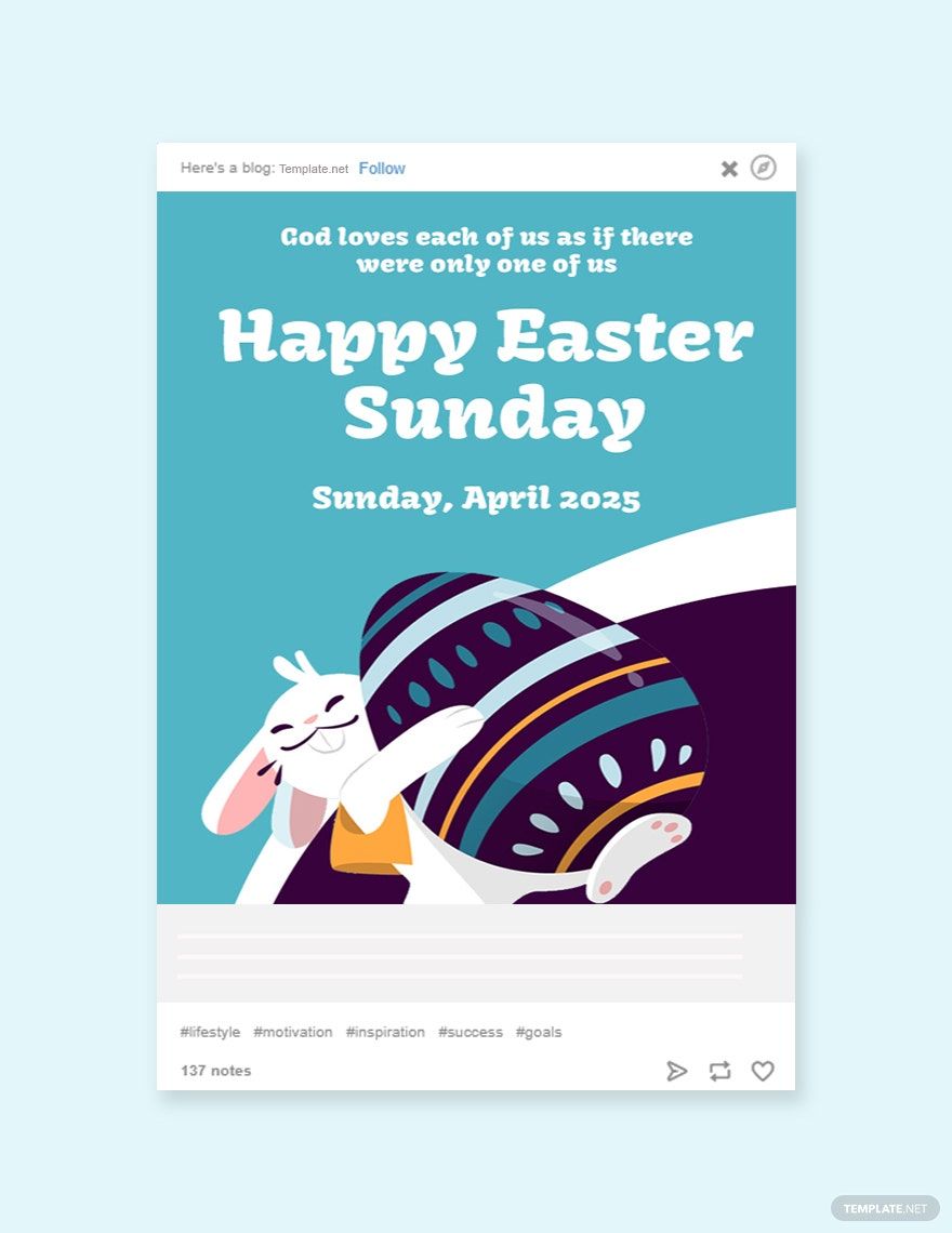 Tumblr Easter Sunday Template