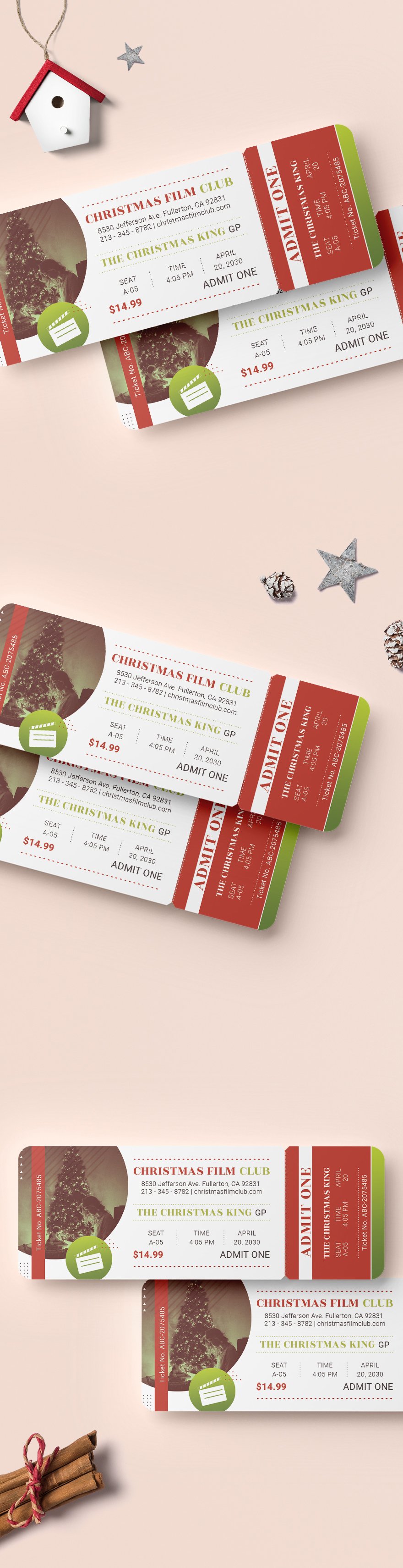 Movie Ticket Templates Design Free Download Template net