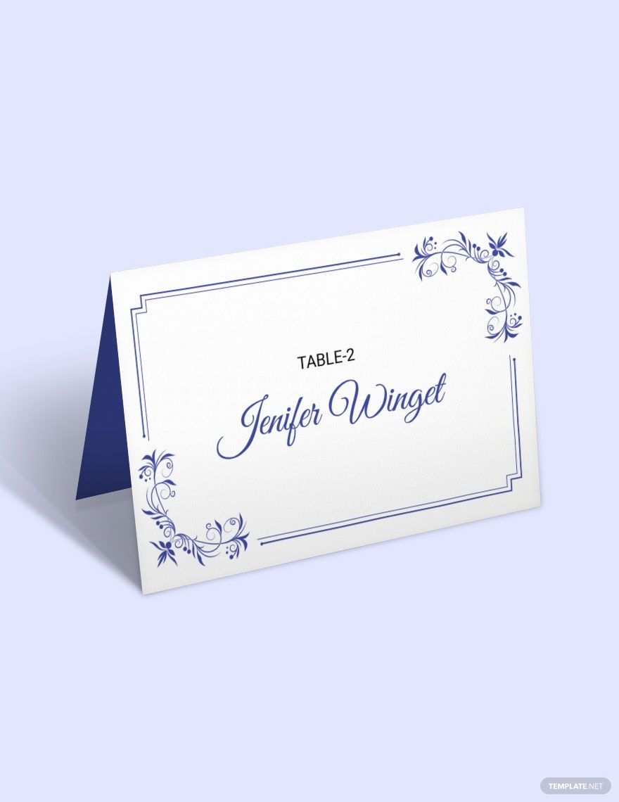 Delicate Lace Place Wedding Place Card Template