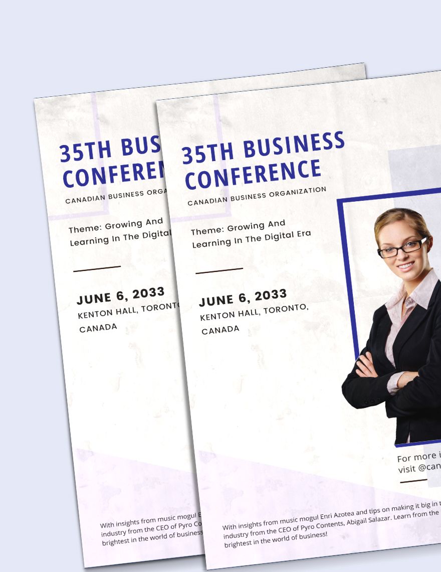 Business Conference Poster Template