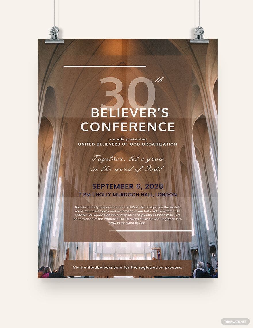 Church Conference Poster Editable
