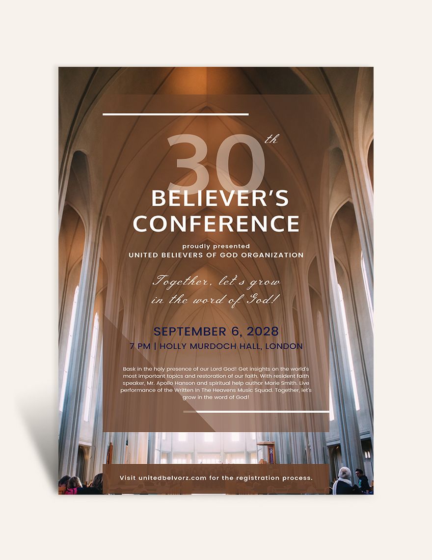 Church Conference Poster Editable