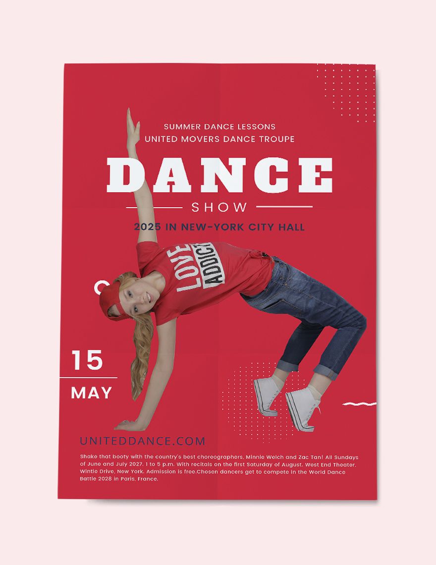 Dance poster template