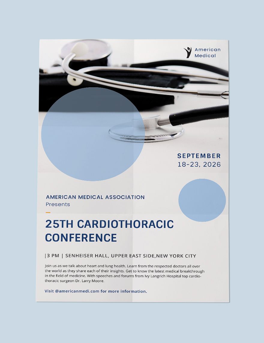 Medical Conference Poster Editable