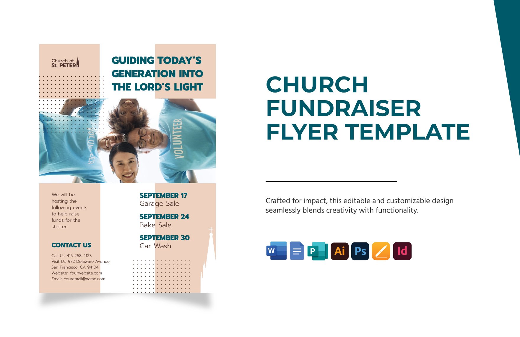 Church Fundraiser Flyer Template