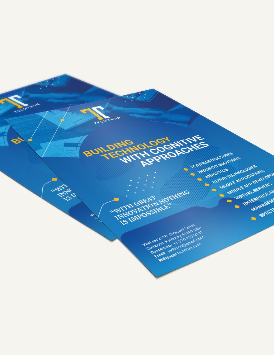 IT Company Flyer Template