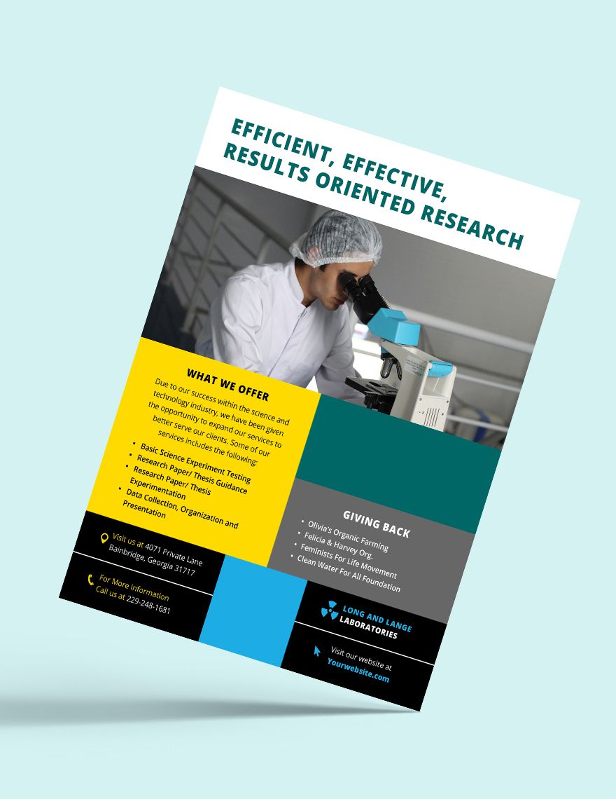 Science Flyer Template
