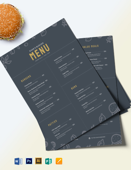 FREE Menu Templates in Microsoft Publisher | Template.net