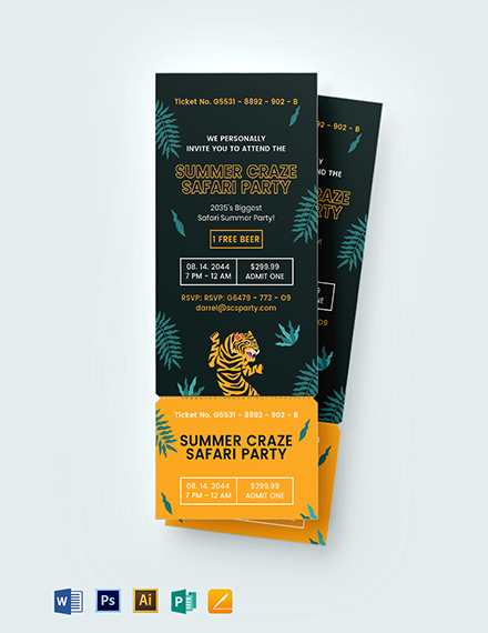 49  Ticket Invitation Templates PSD AI Word Pages Publisher