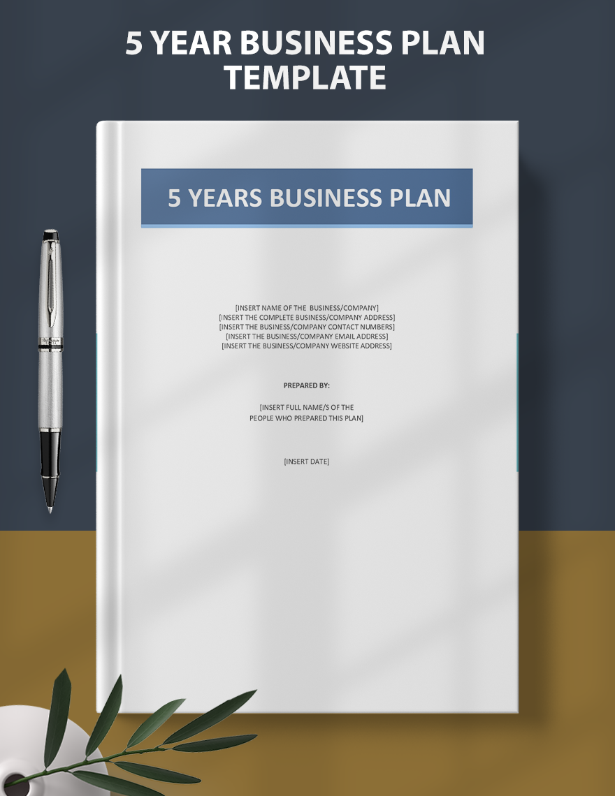 5 Year Business Plan Template