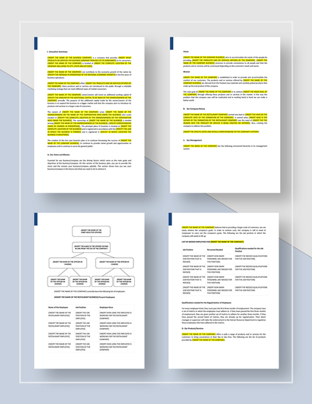 Free business plan template image