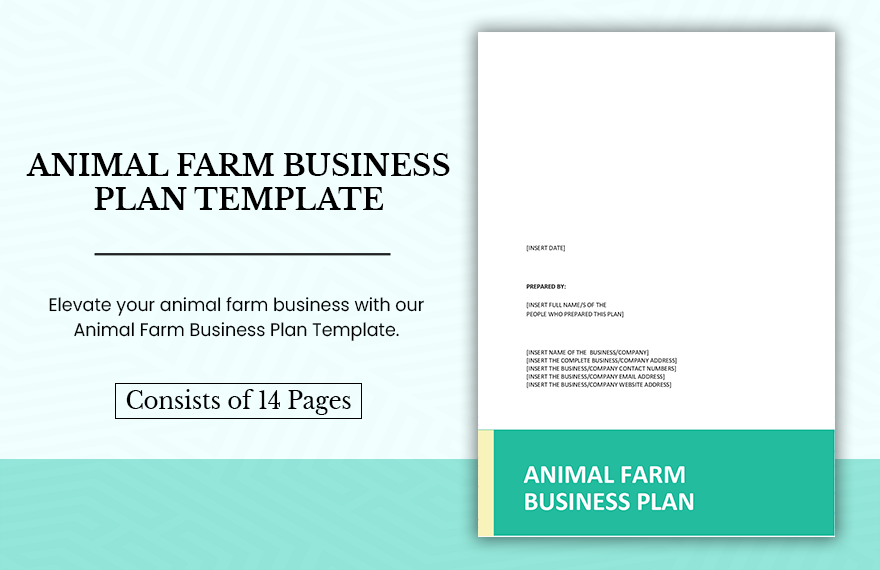Animal Farm Business Plan Template