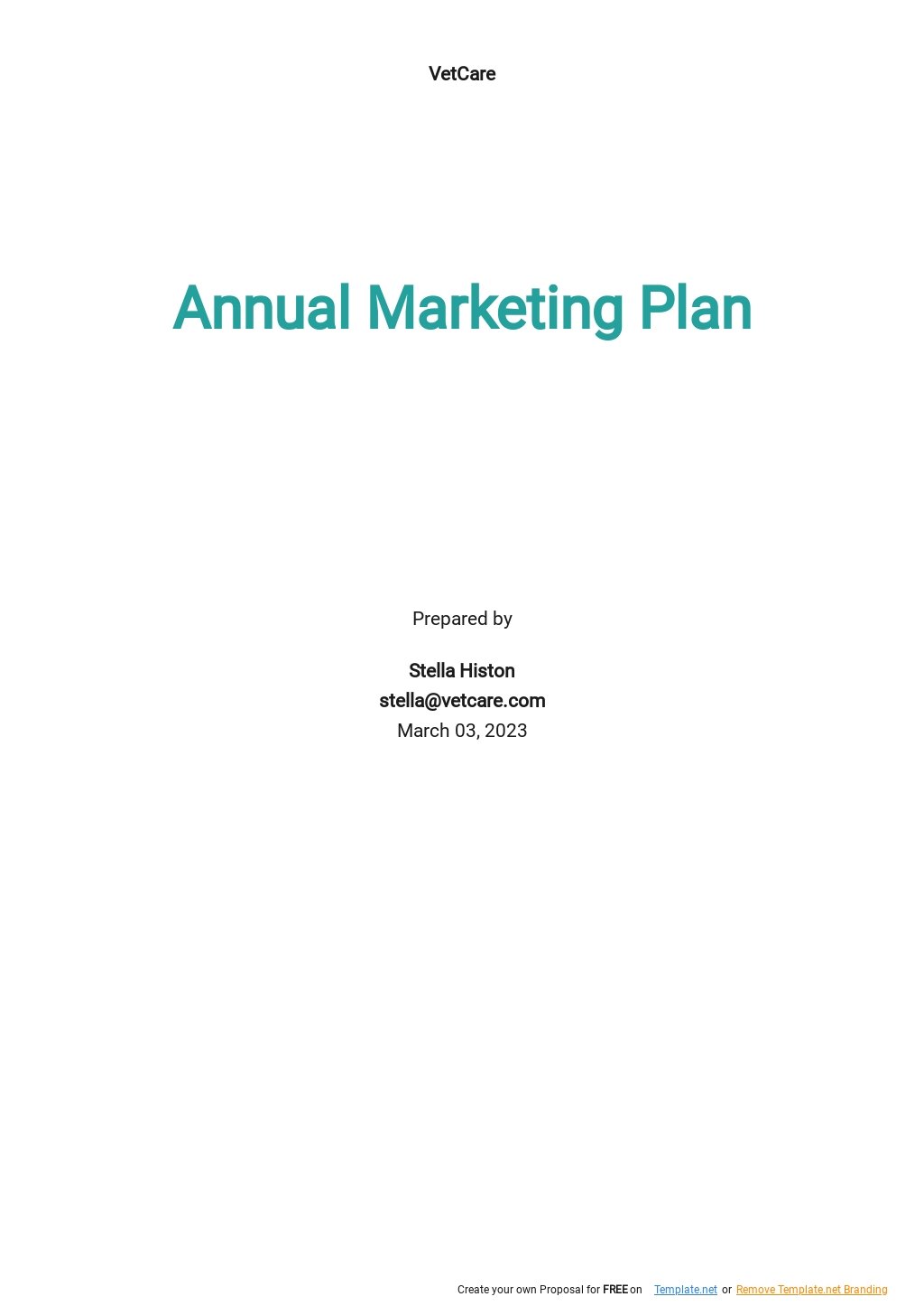 23 Free Annual Plan Templates Edit And Download