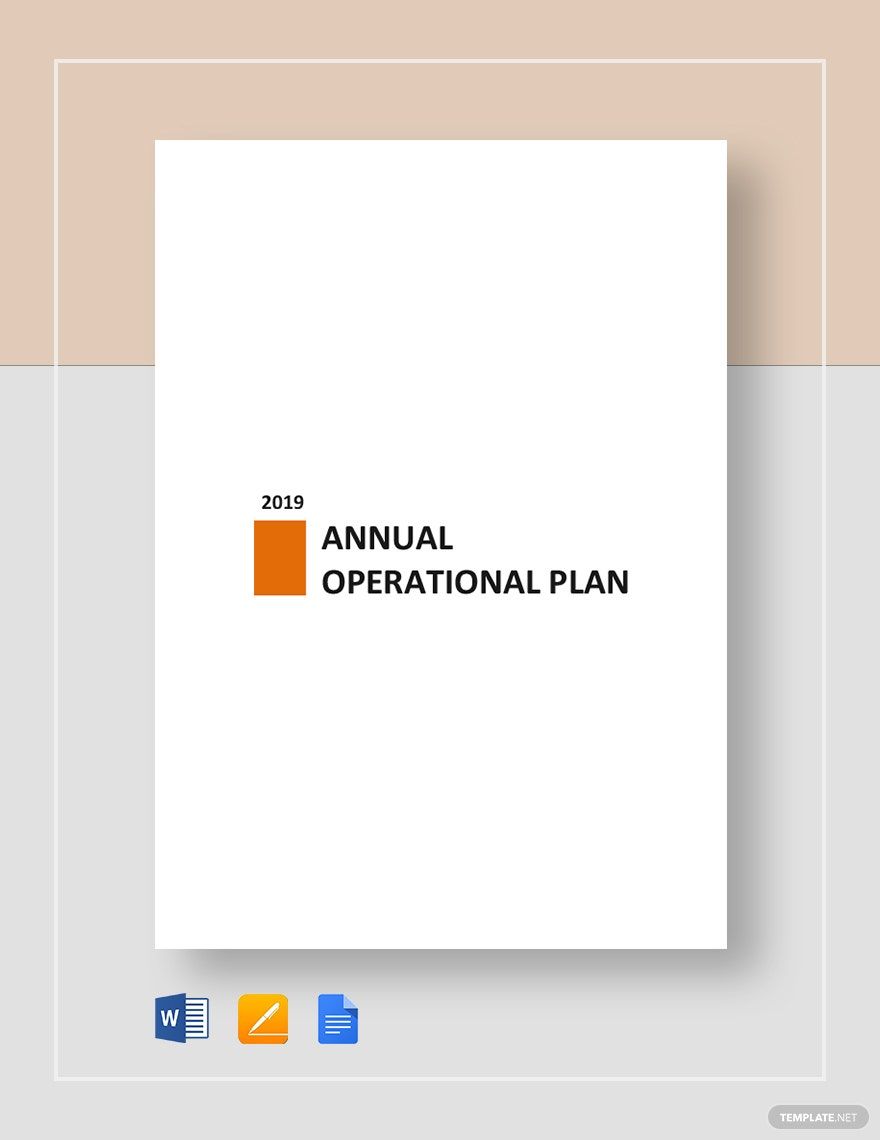 Annual Operational Plan 