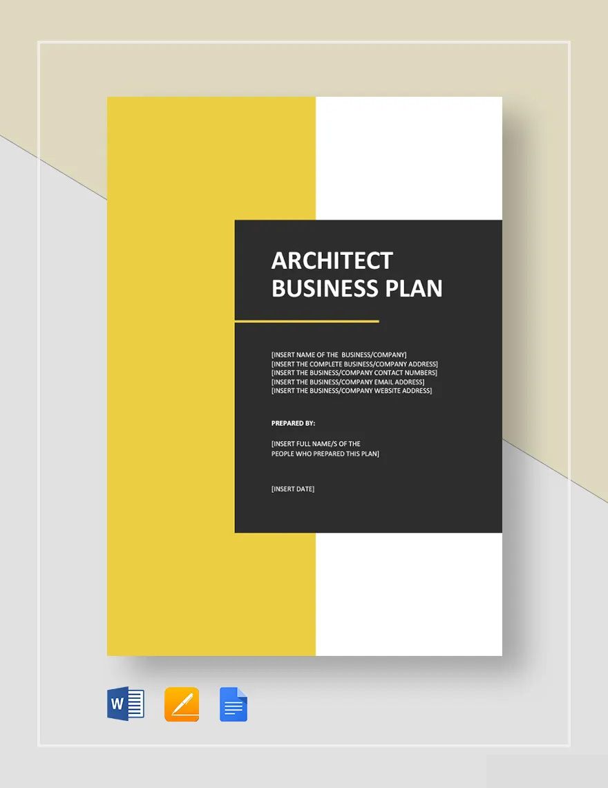 Architect Business Plan Template