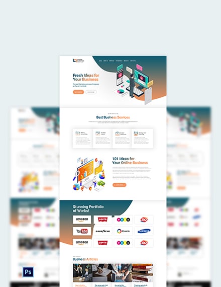 Marketing Agency Landing Page Template