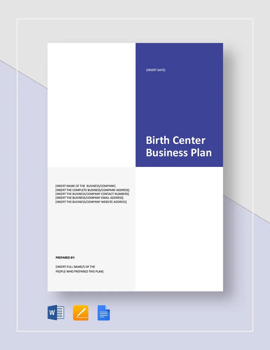Birth Center Business Plan Template