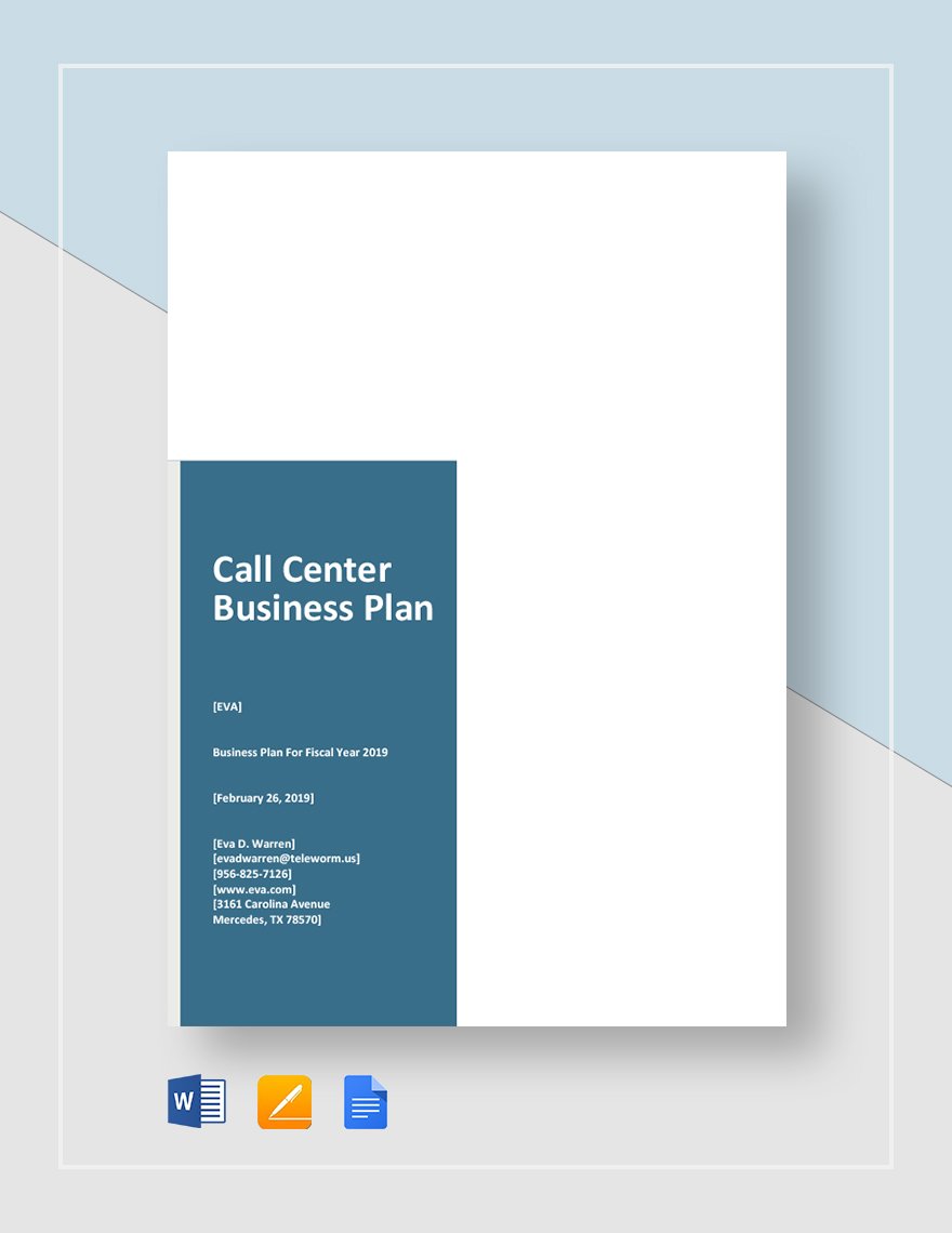 business plan for call center