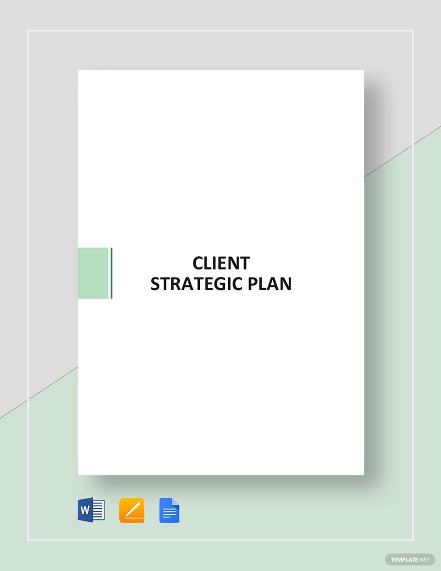 Client Strategic Plan Template