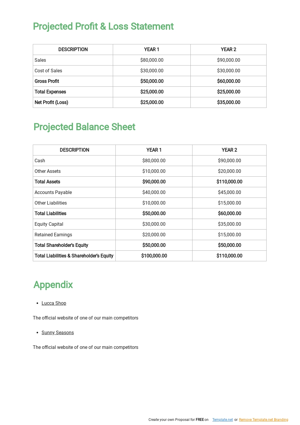 Clothing Line Business Plan Template Word (DOC) Apple (MAC) Pages