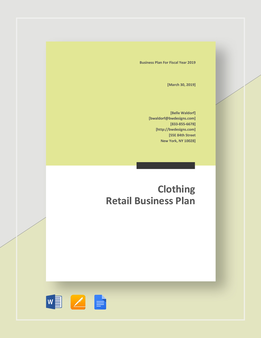 download clothing retail business plan