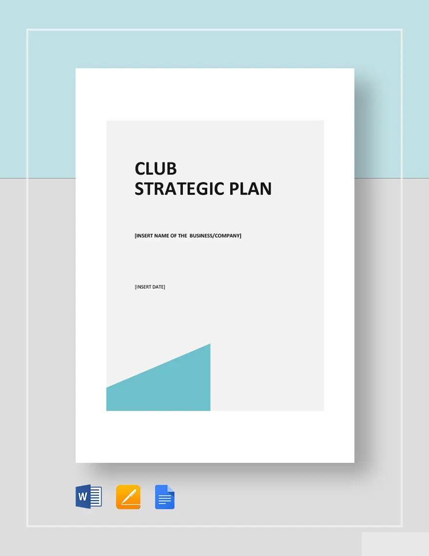 Club Strategic Plan Template