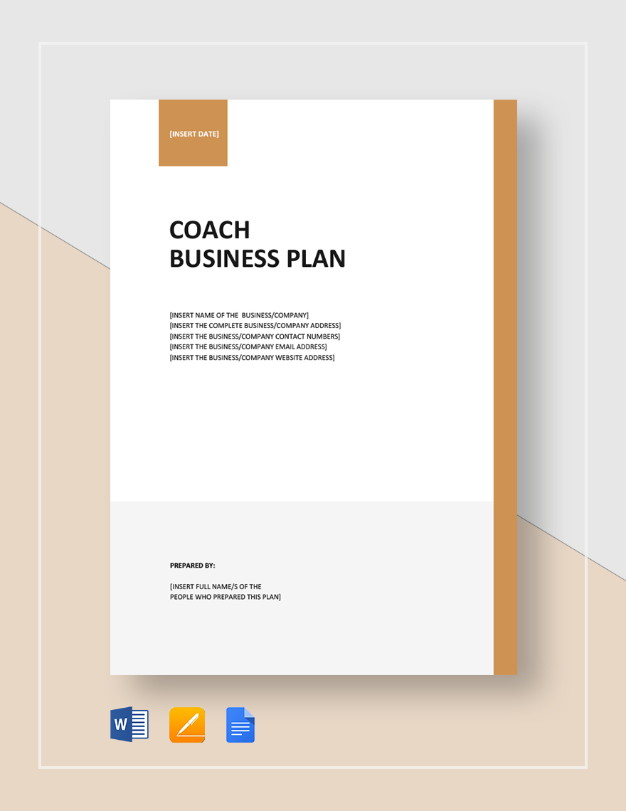 Coach Business Plan Template