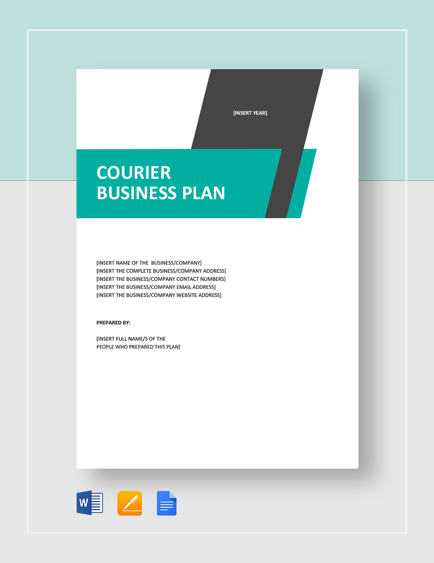 business plan for courier and delivery services