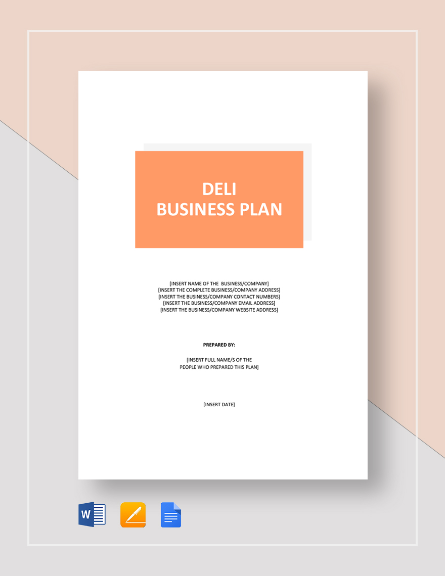 Deli Business Plan