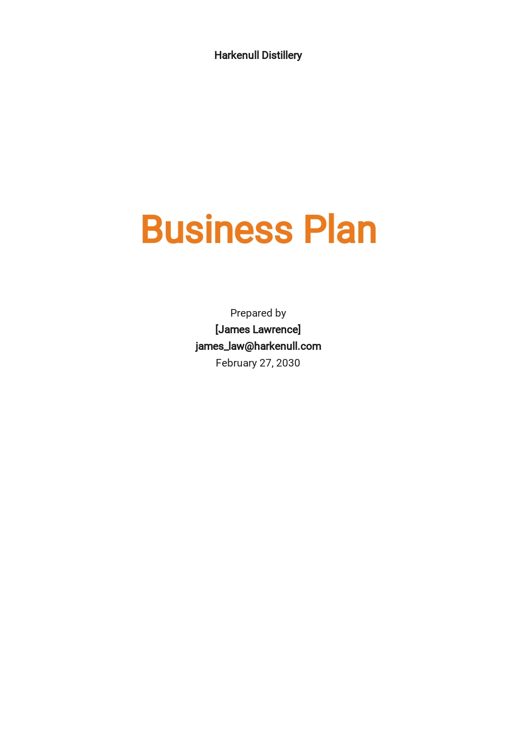 Distillery Business Plan Template - Google Docs, Word, Apple Pages Within Distillery Business Plan Template