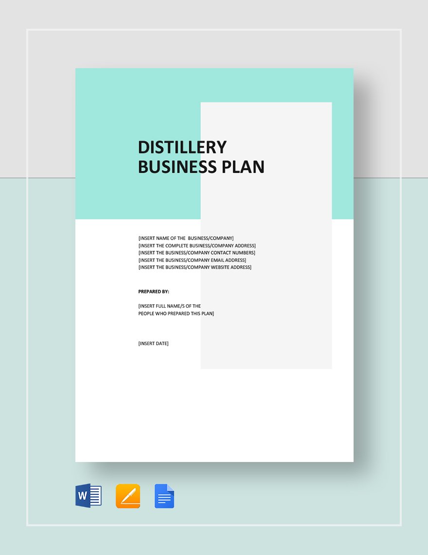 craft distillery business plan