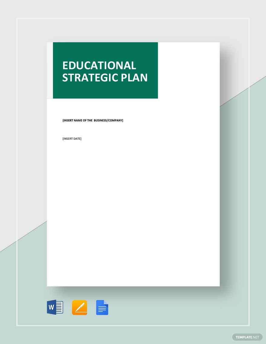Educational Strategic Plan Template