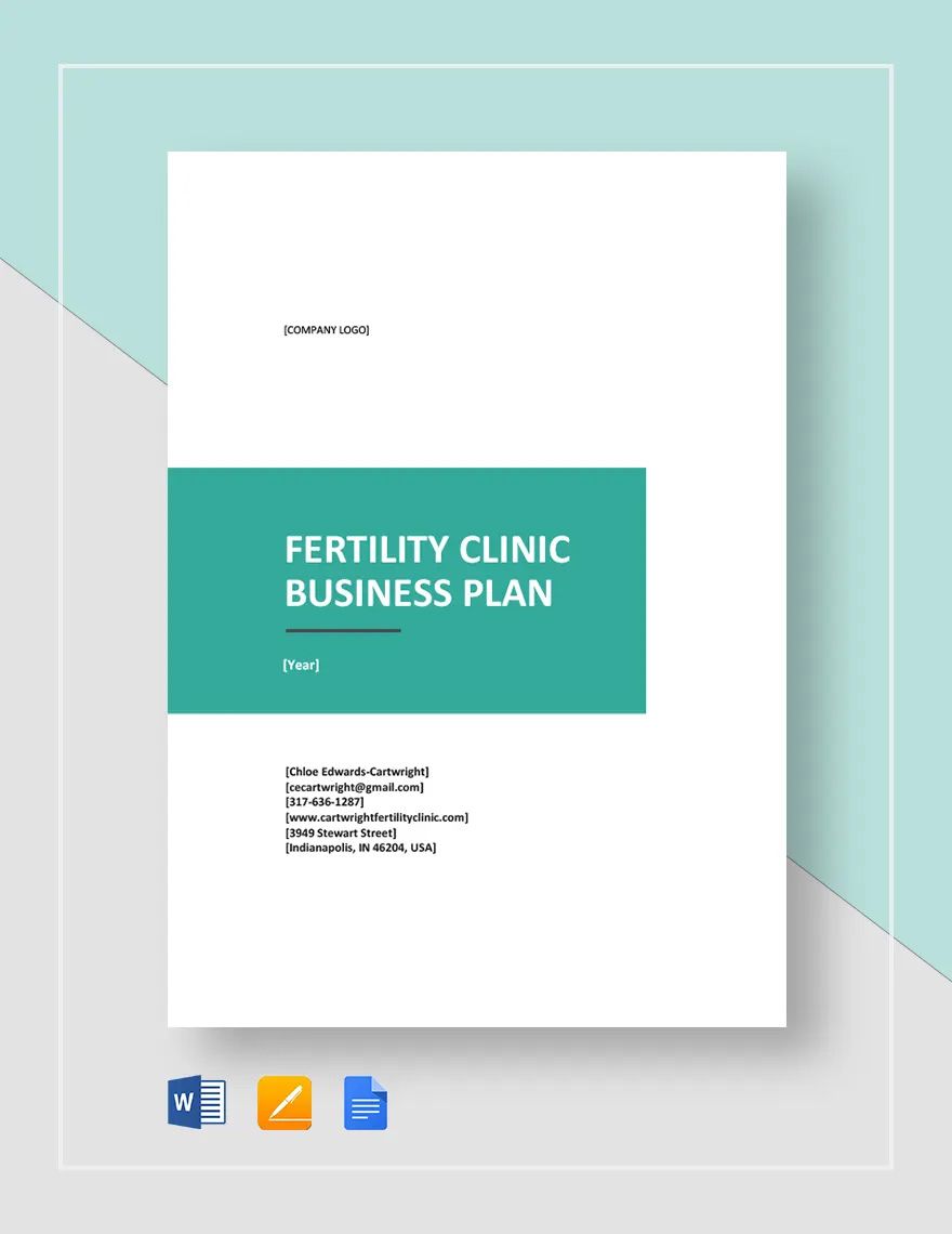 Fertility Clinic Business Plan Template