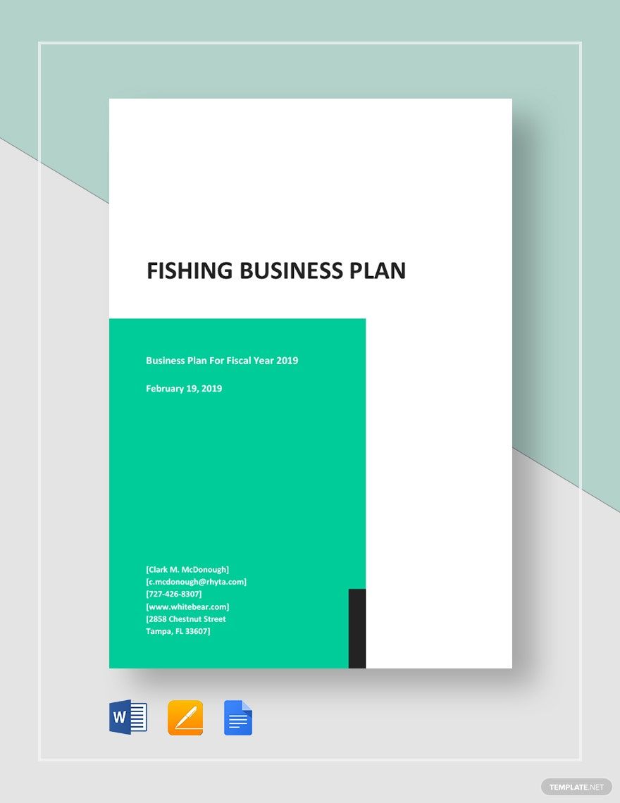 Fishing Business Plan Template in Word, Google Docs, Apple Pages