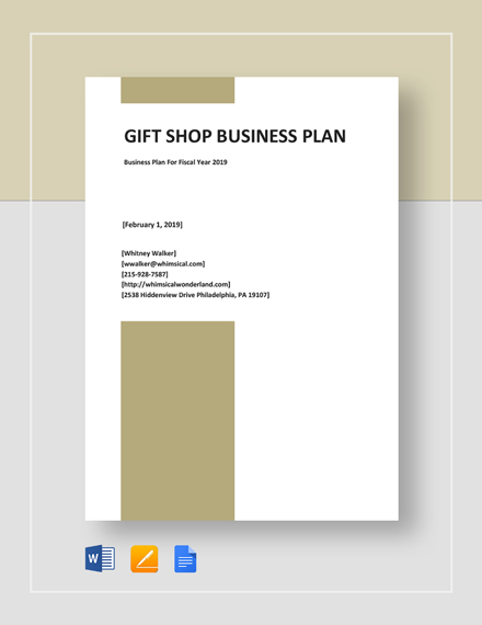 business plan for souvenir shop
