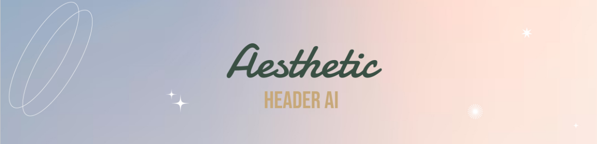 Free Aesthetic Header AI Template