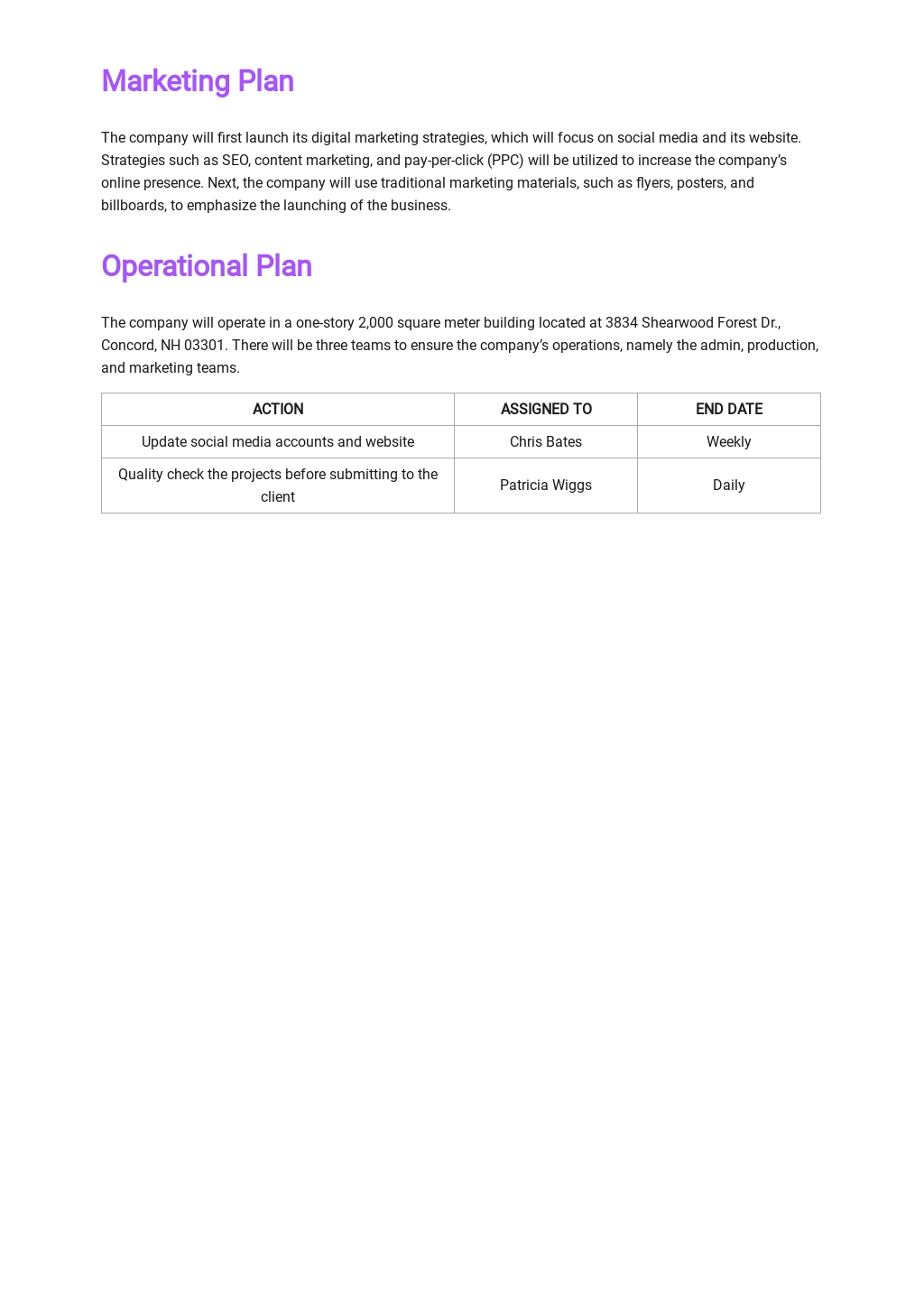 Graphic Design Business Plan Template [Free PDF] - Word | Google Docs